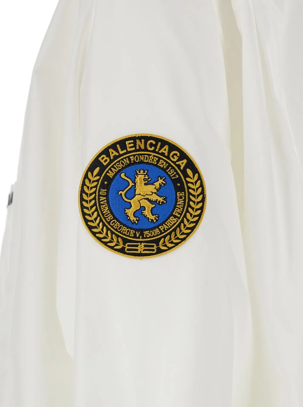 Logo Embroidered Long-Sleeved Shirt