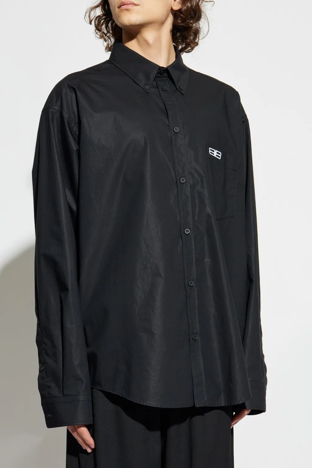 Bb Embroidered Oversized Shirt