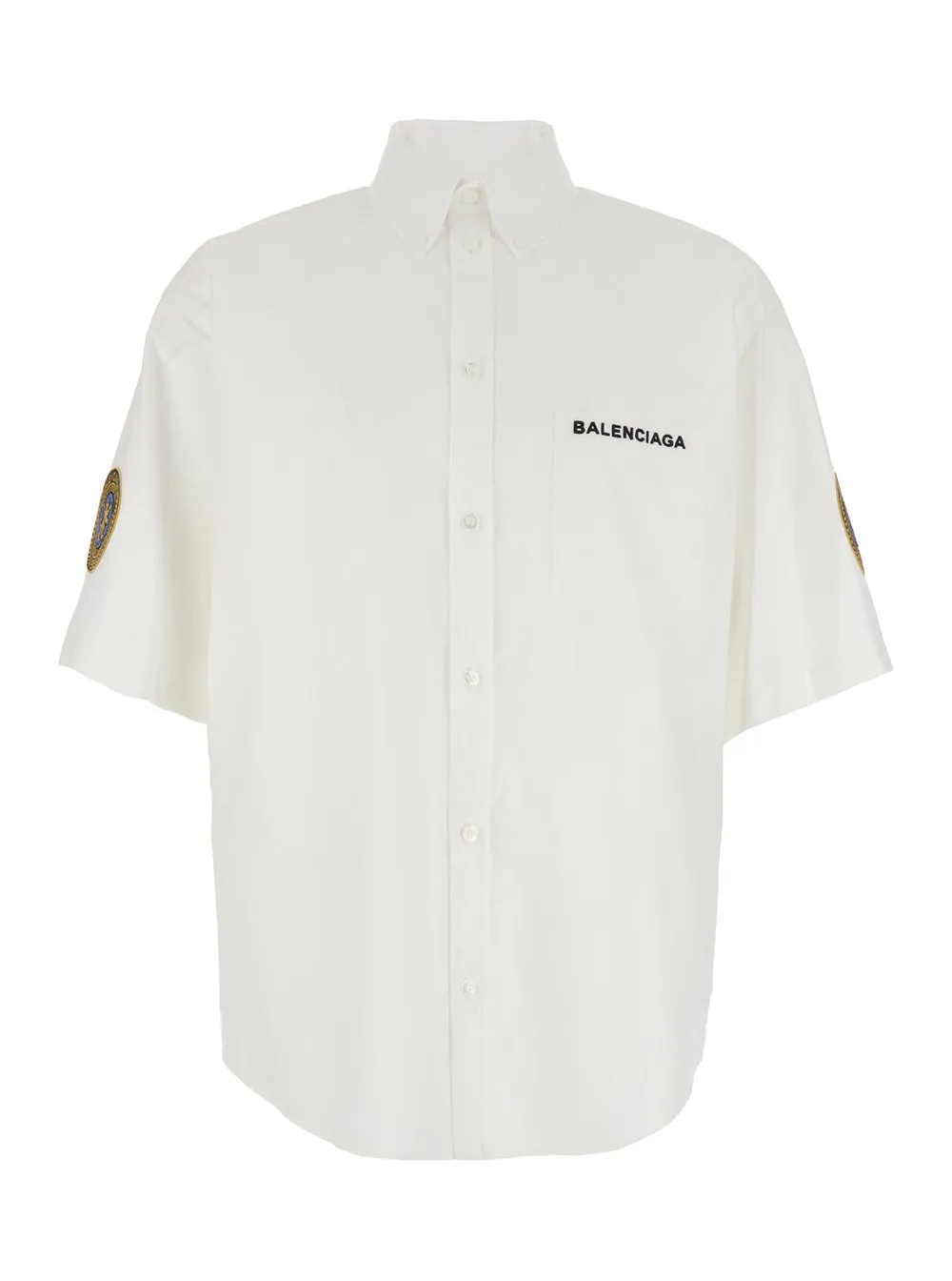 Logo Embroidered Short-Sleeved Shirt