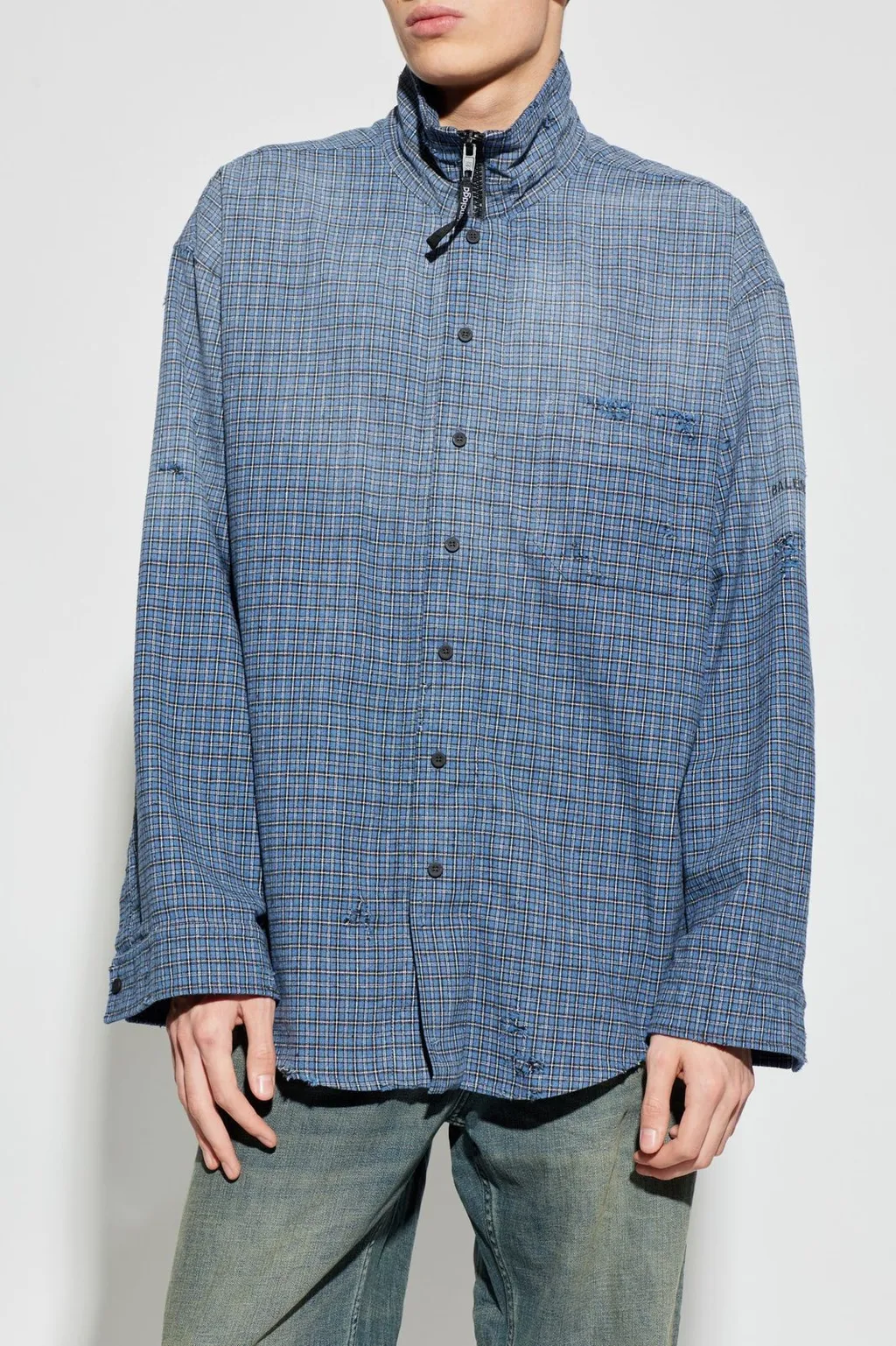 Checkered Long-Sleeve Shirt