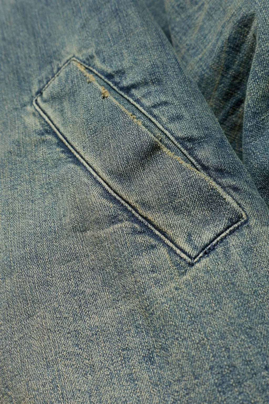 Long-Sleeved Denim Overshirt