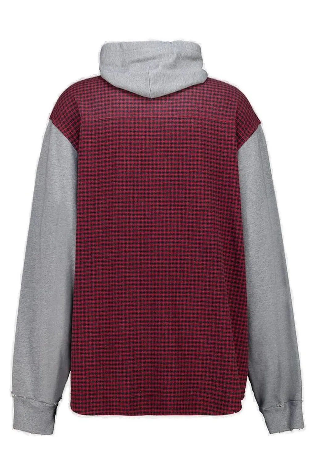 Distressed Hooded Hybrid Shirt