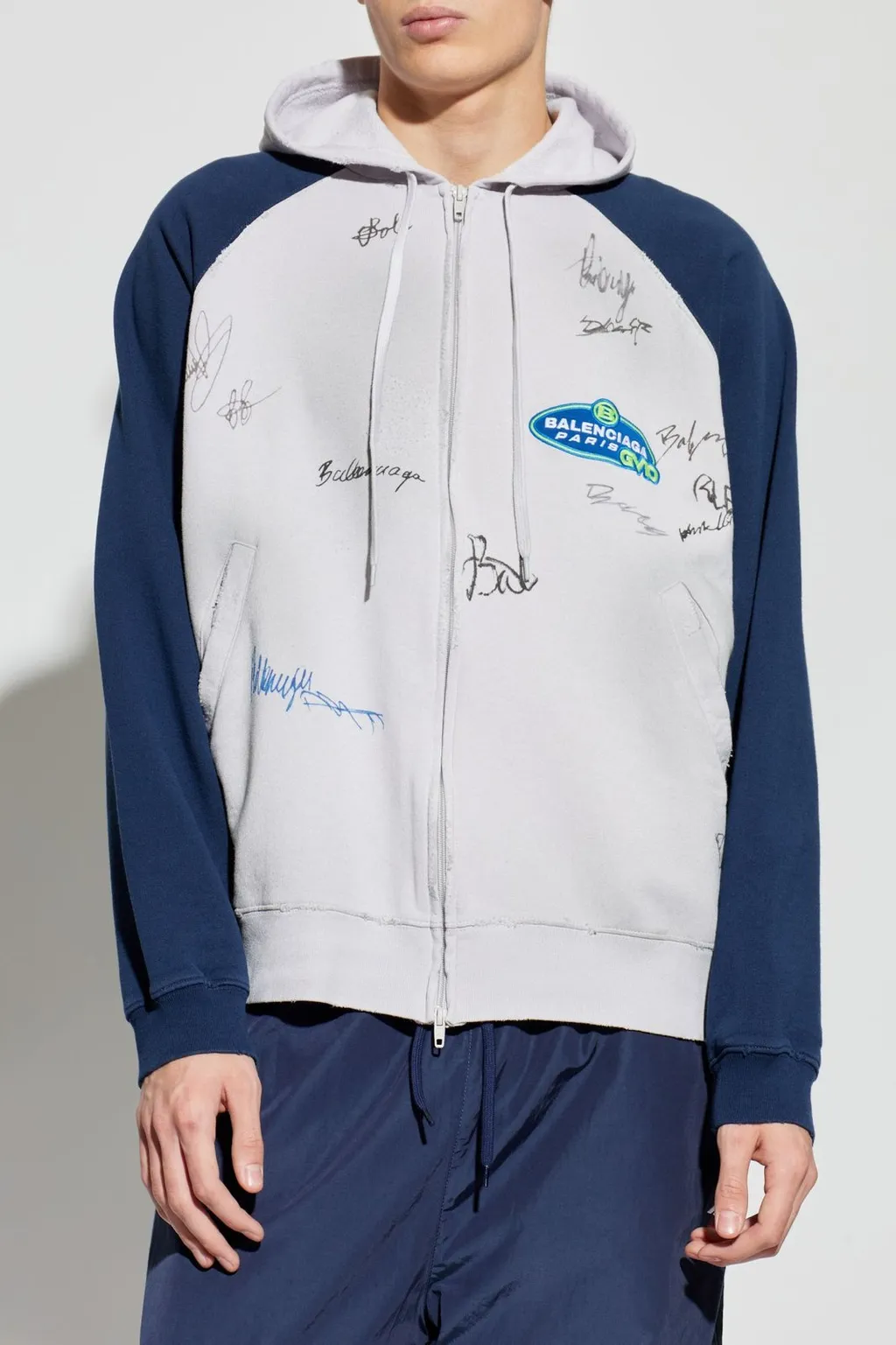Banana Raglan Oversized Zip-Up Hoodie