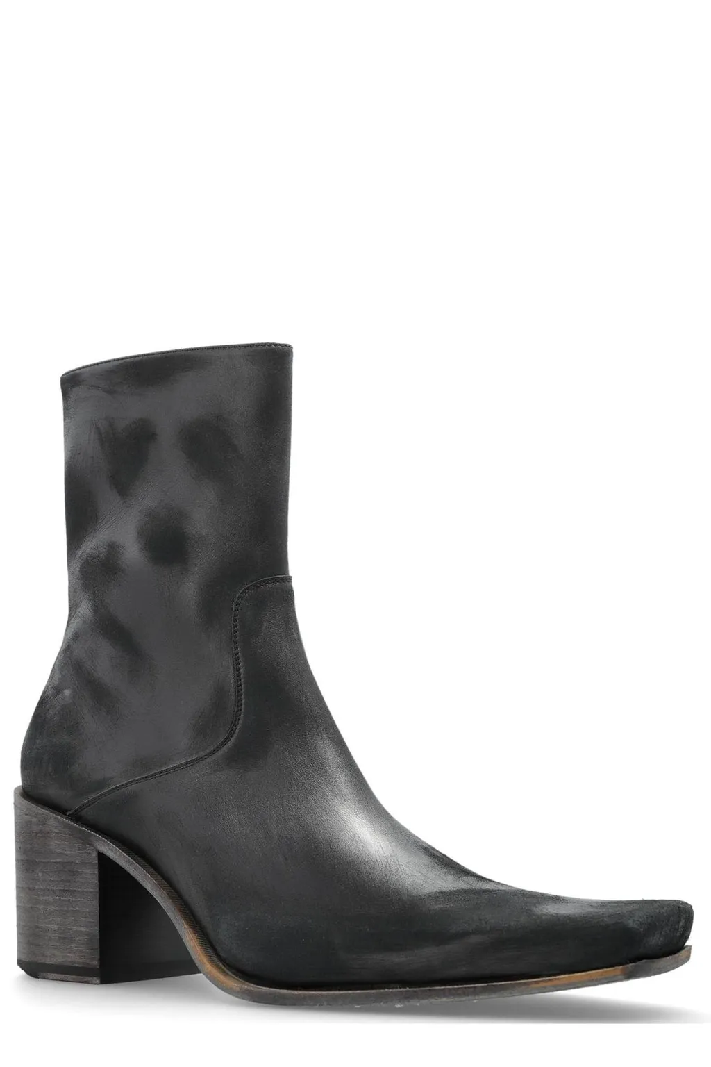 Boogie Square-Toe Ankle Boots