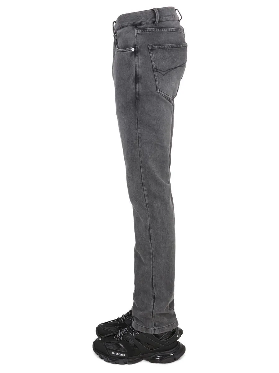 Logo Patch Straight-Leg Jeans