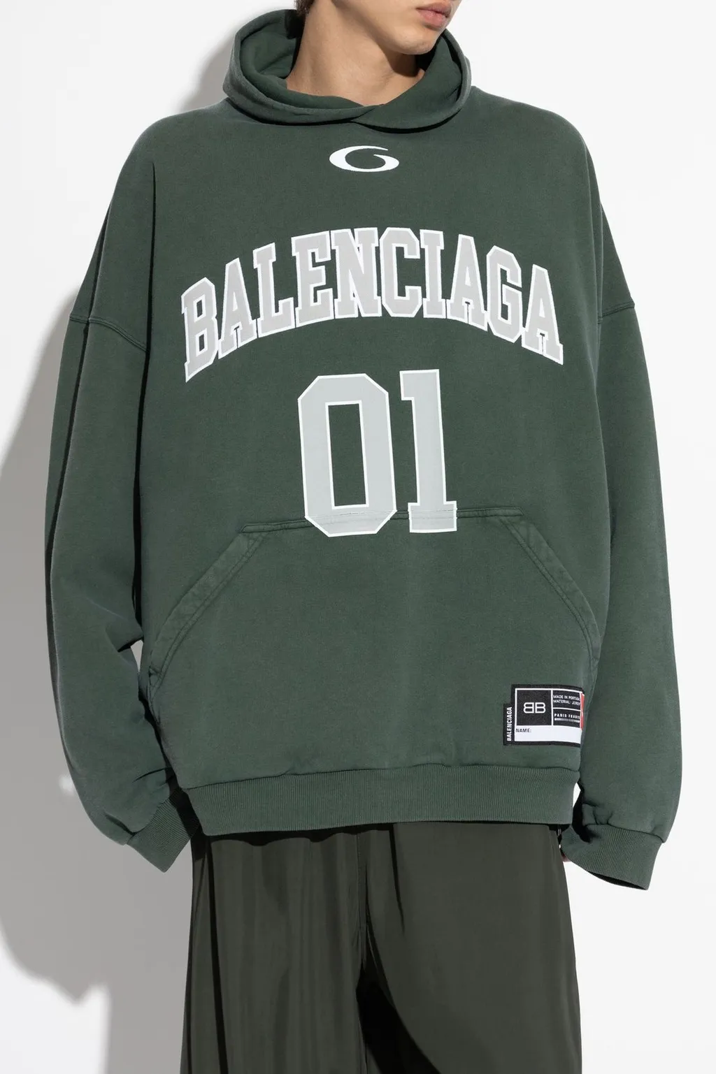 Large Fit Basketball Hoodie