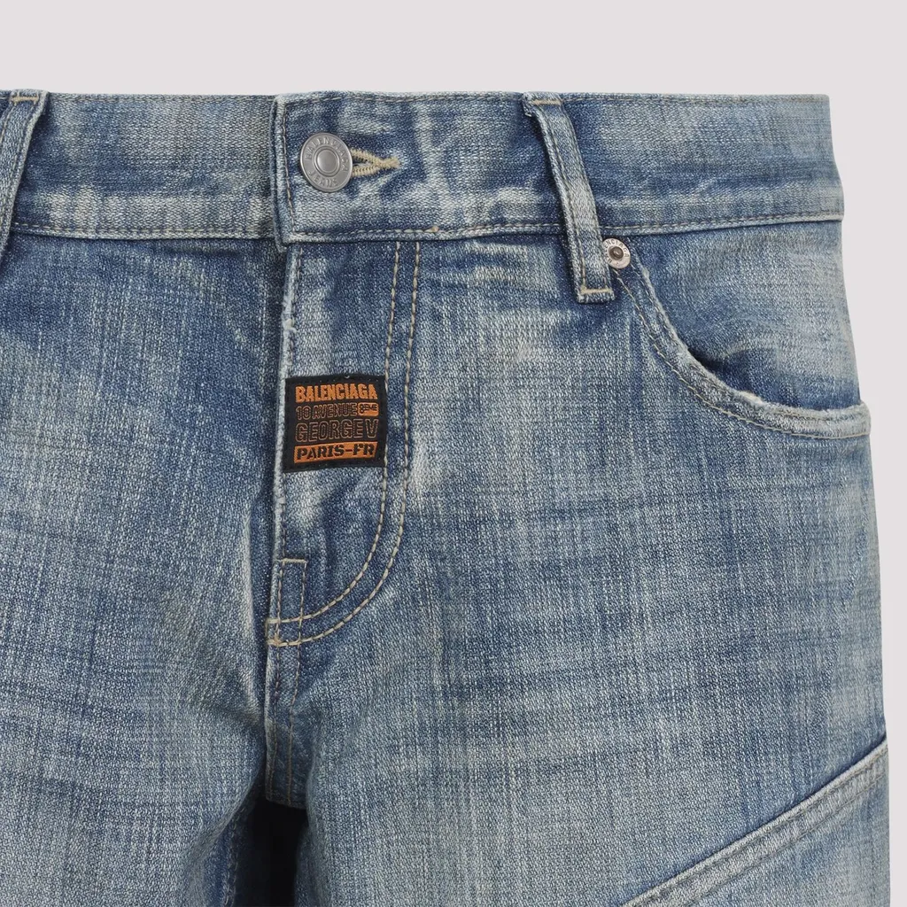 Fitted Low-Waist Jeans