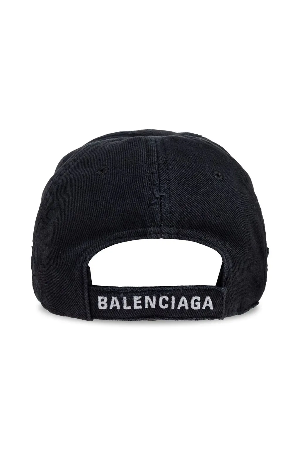 Slogan Embroidered Distressed Cap