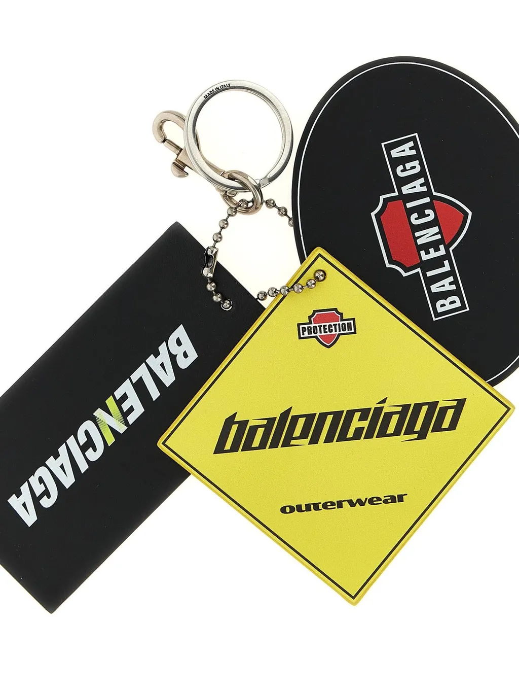 3 Tags Charm Keyring