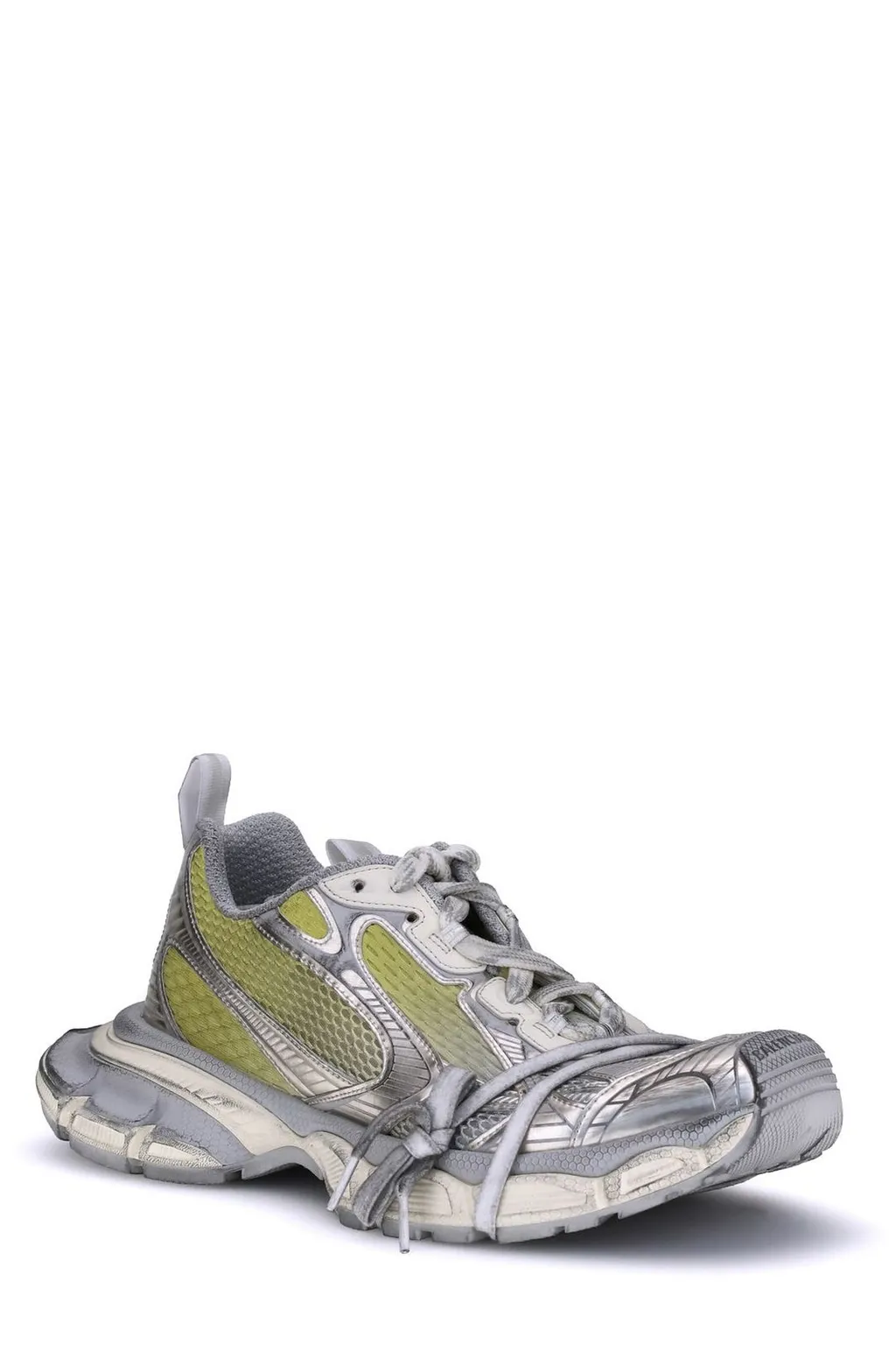 3Xl Panelled Lace-Up Sneakers