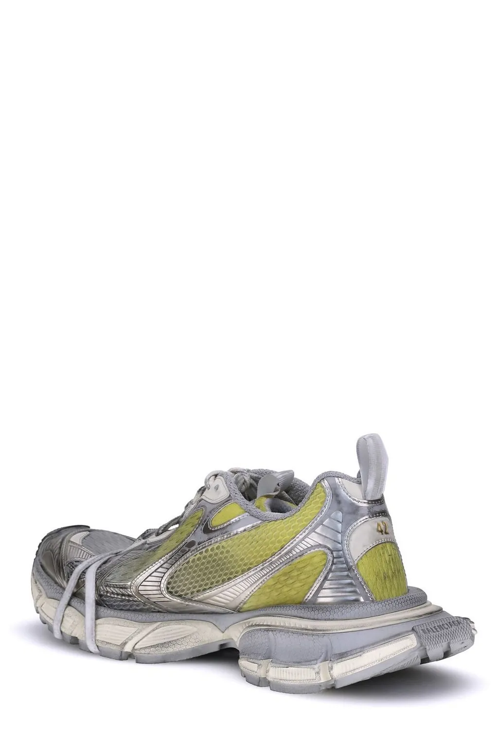 3Xl Panelled Lace-Up Sneakers