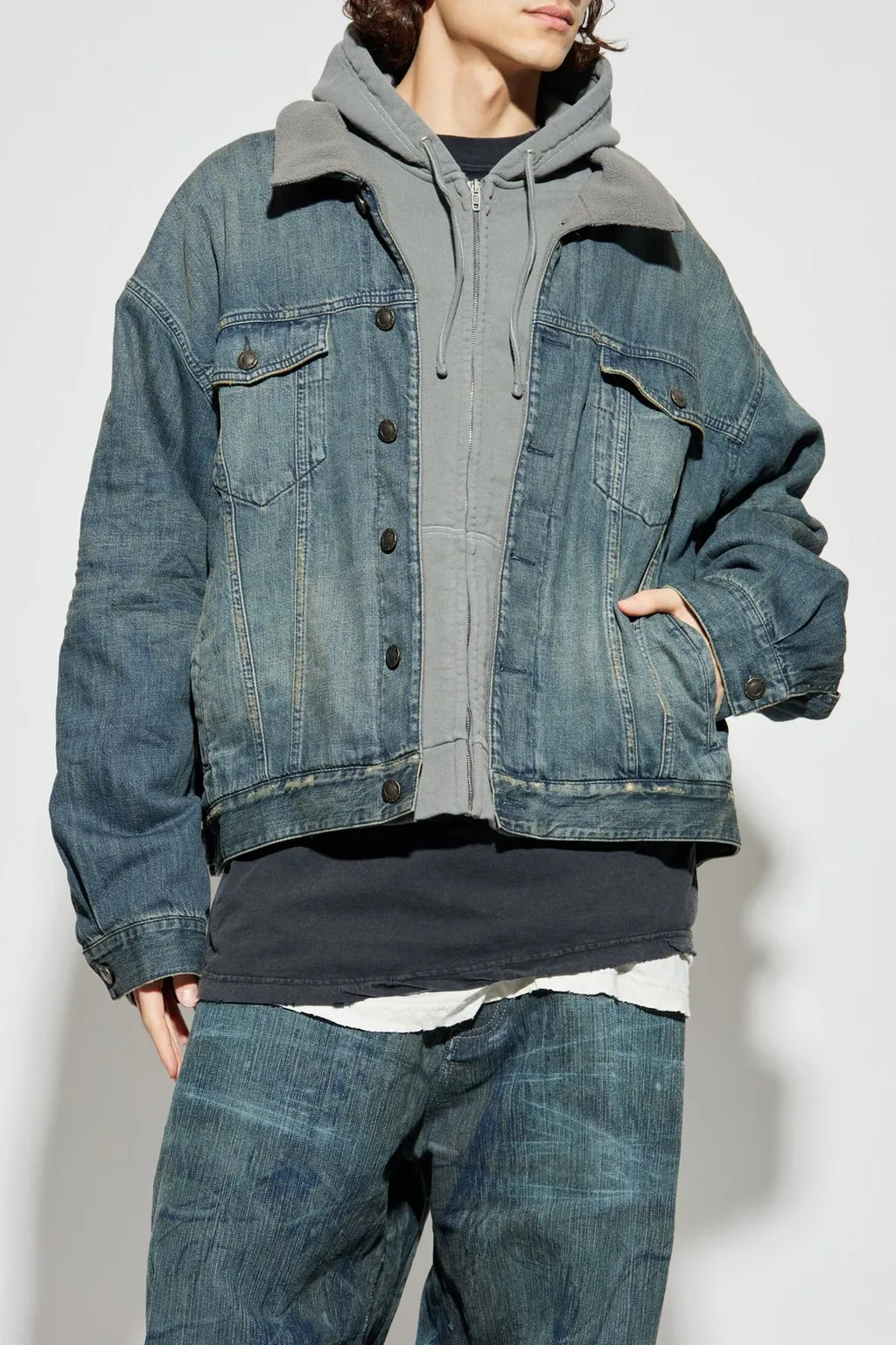 Layered Denim Jacket