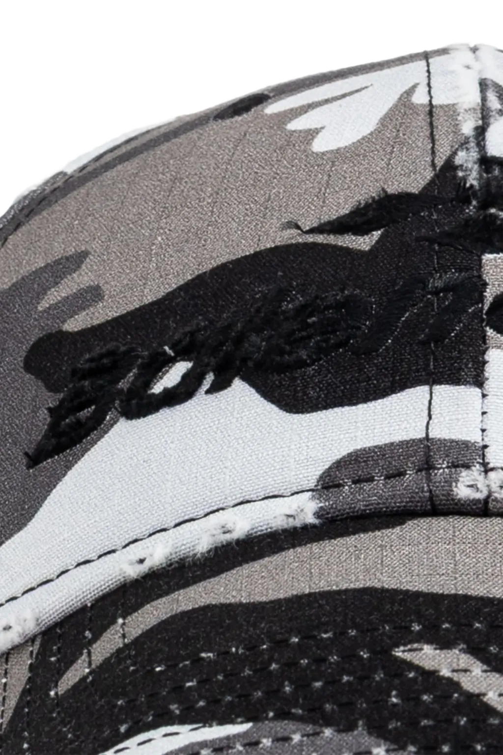 Logo Embroidered Camo Cap