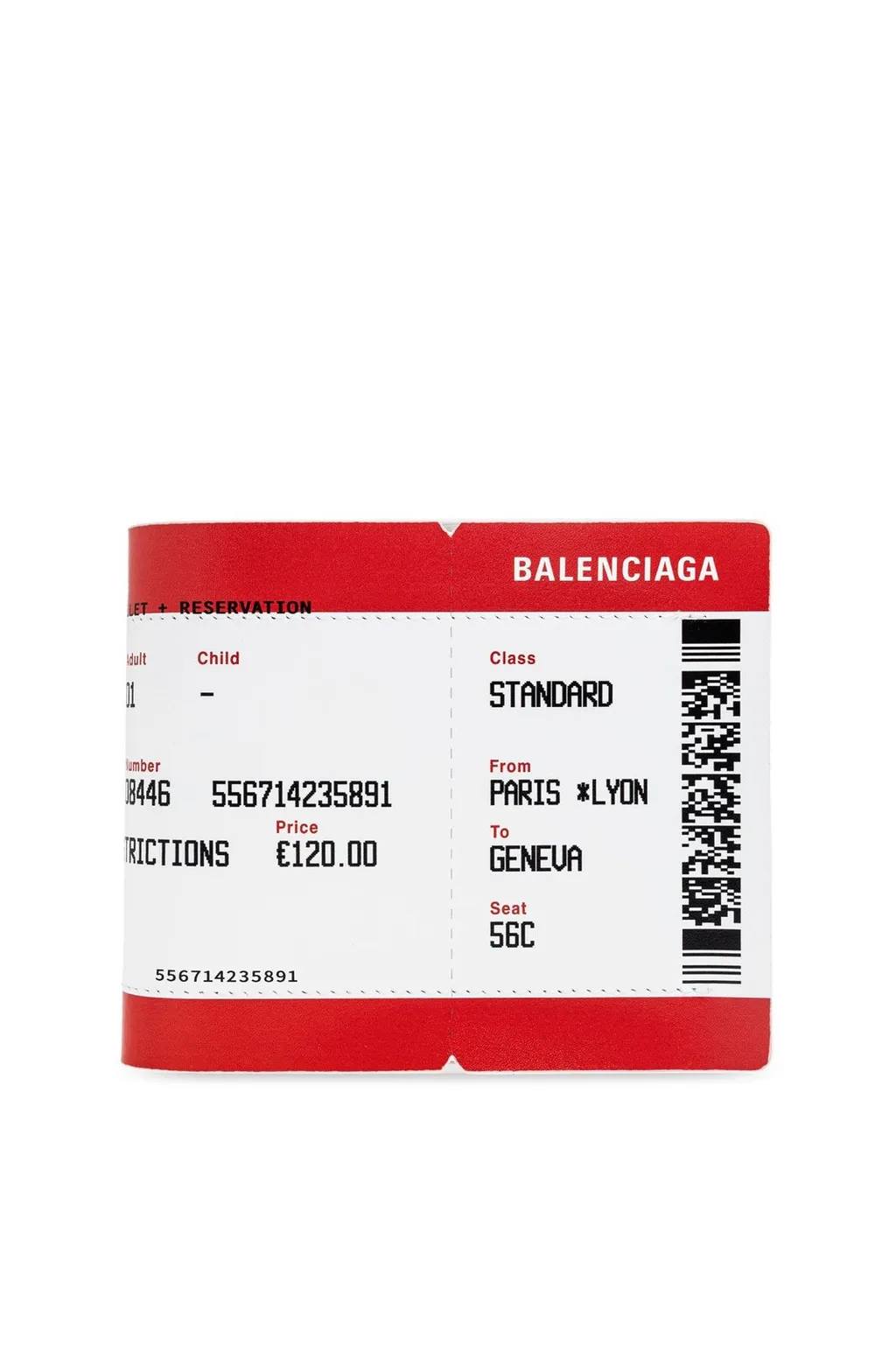 Ticket Print Bifold Wallet