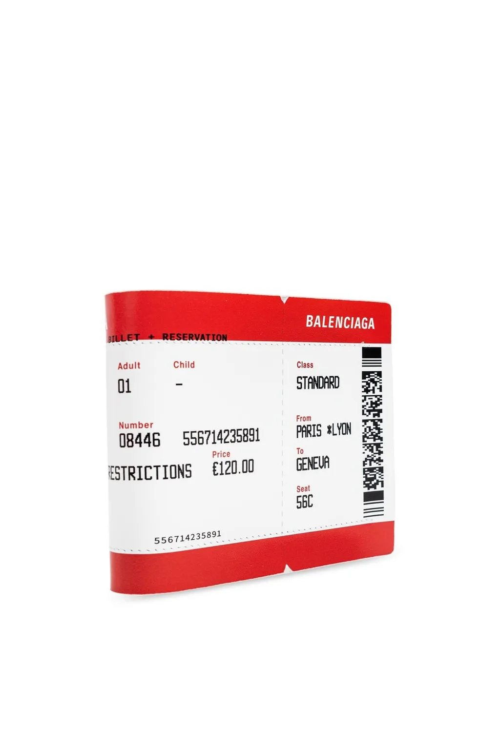 Ticket Print Bifold Wallet