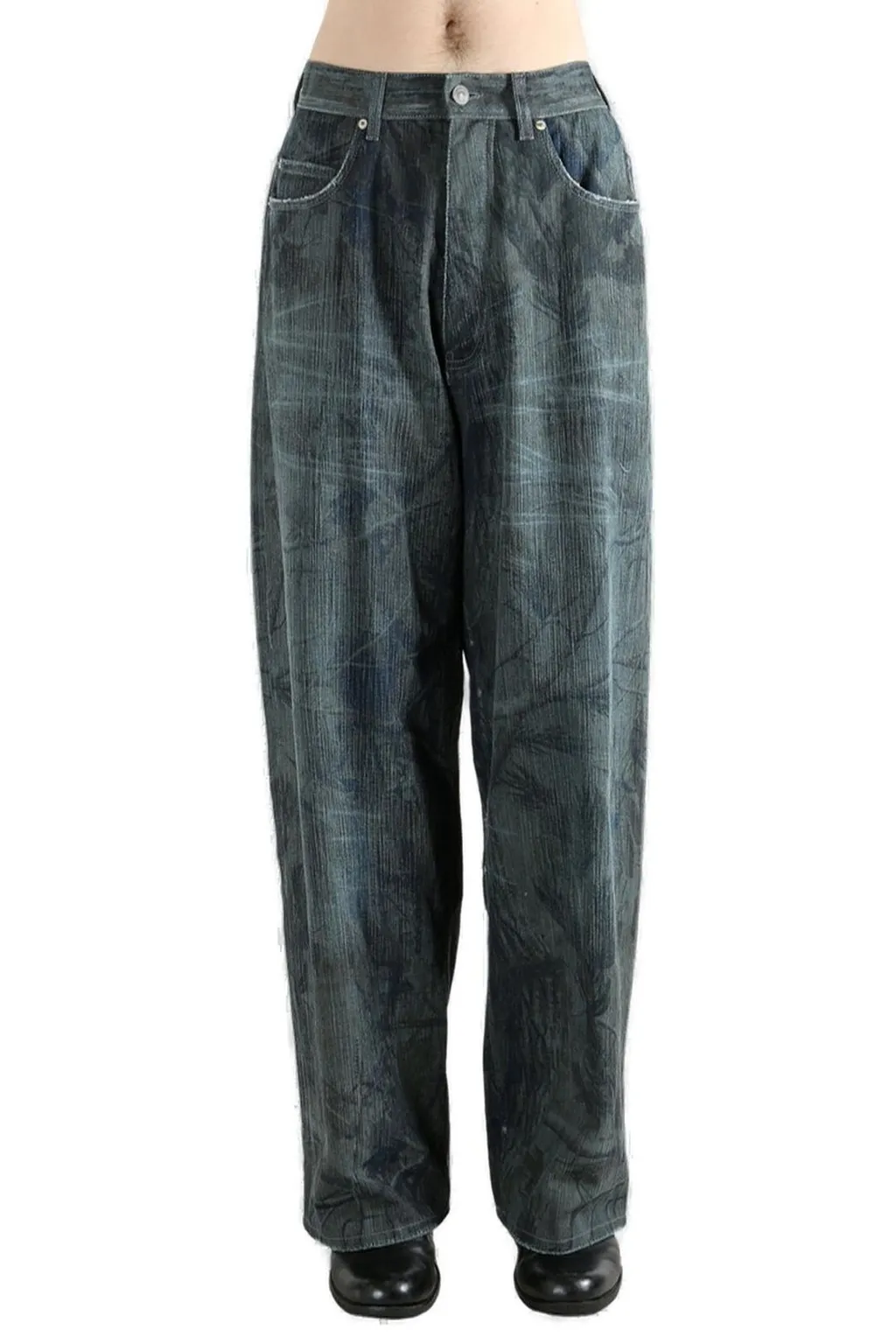 Mid-Waisted Baggy Jeans
