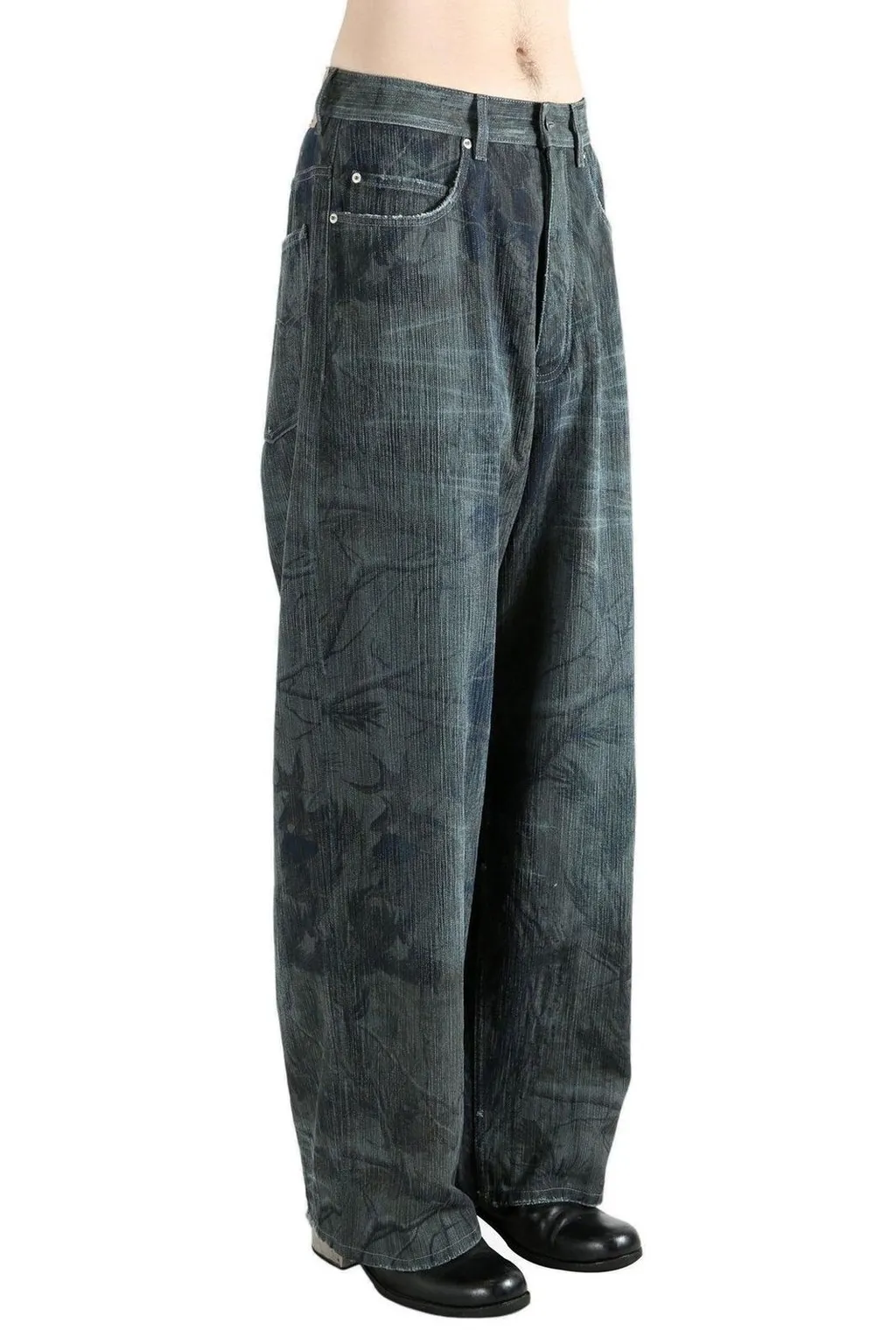 Mid-Waisted Baggy Jeans