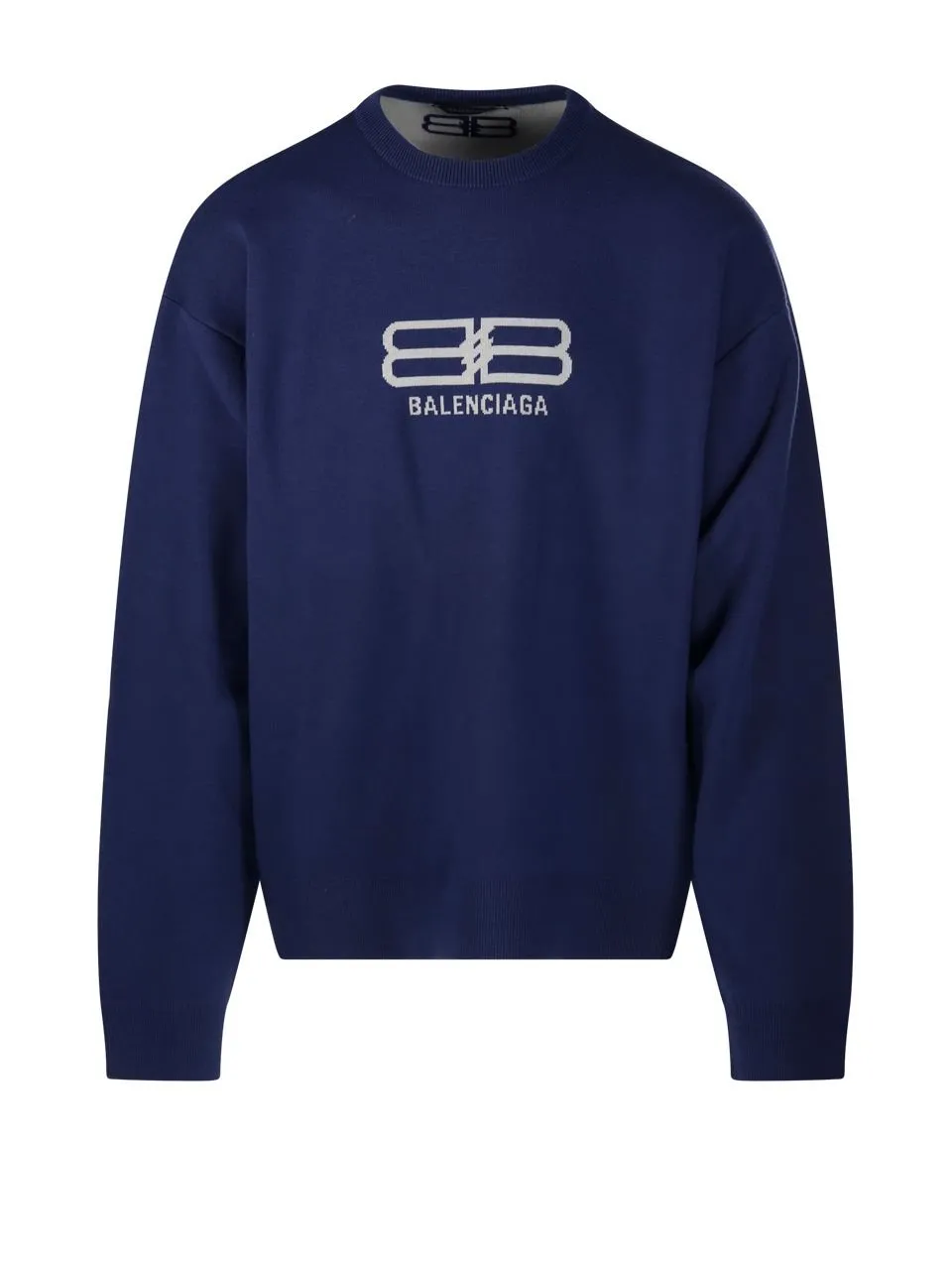 Bb Logo Intarsia-Knit Sweatshirt