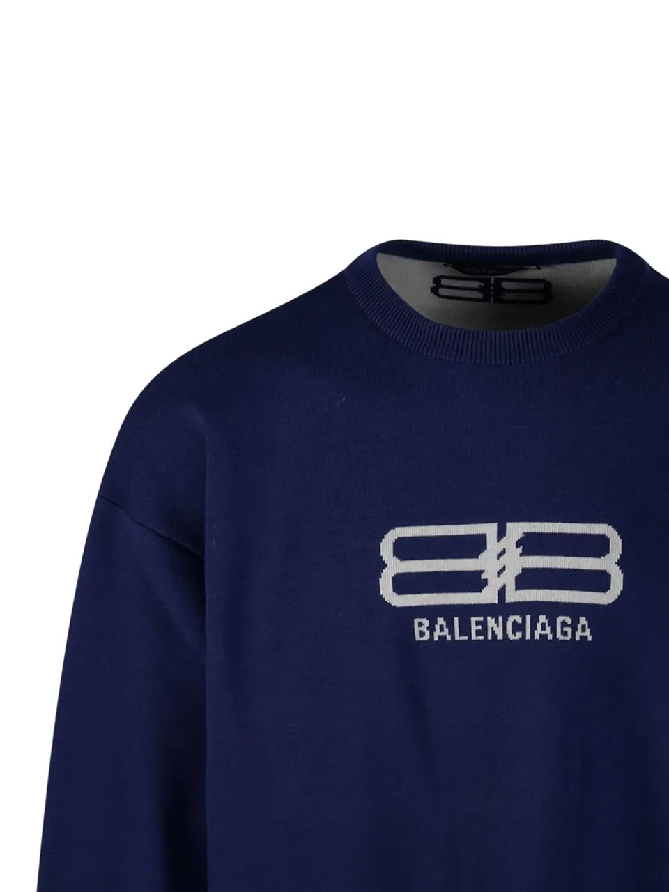 Bb Logo Intarsia-Knit Sweatshirt