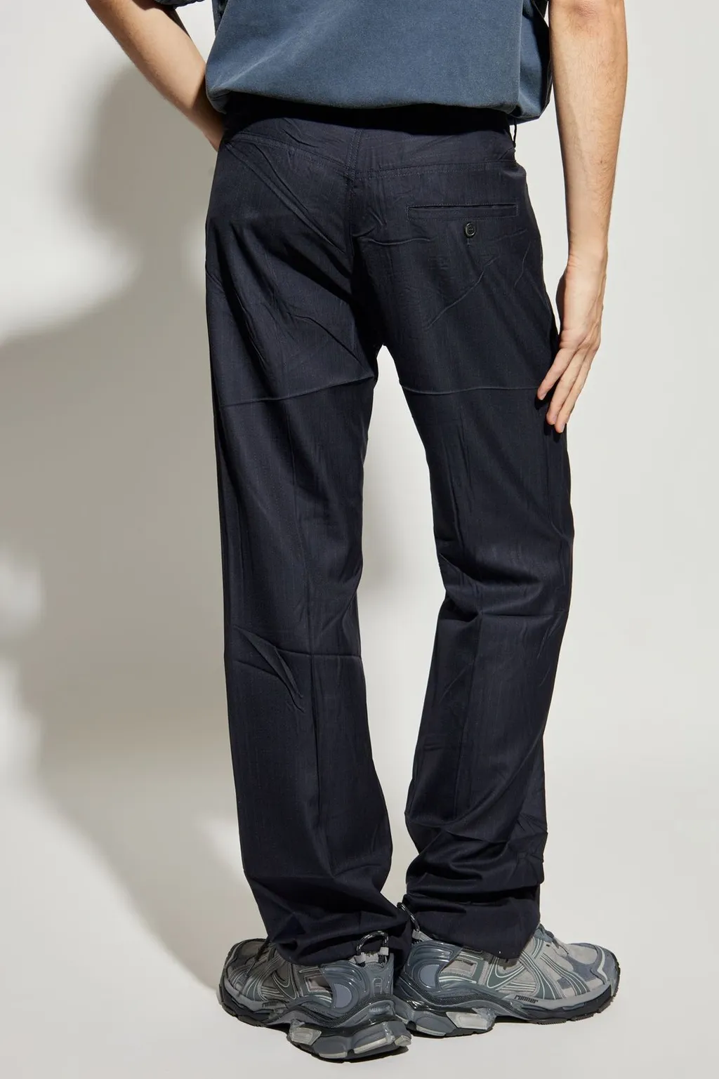 Straight-Leg Tailored Pants