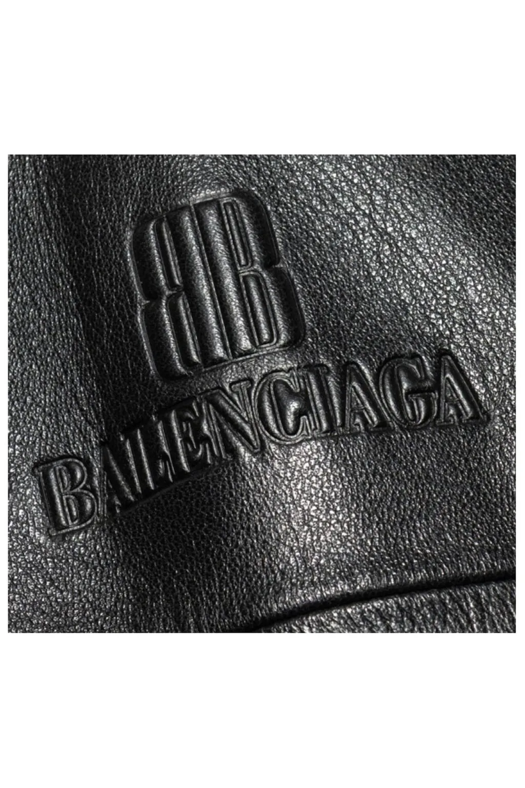 Nano Bb Zipped Leather Jacket