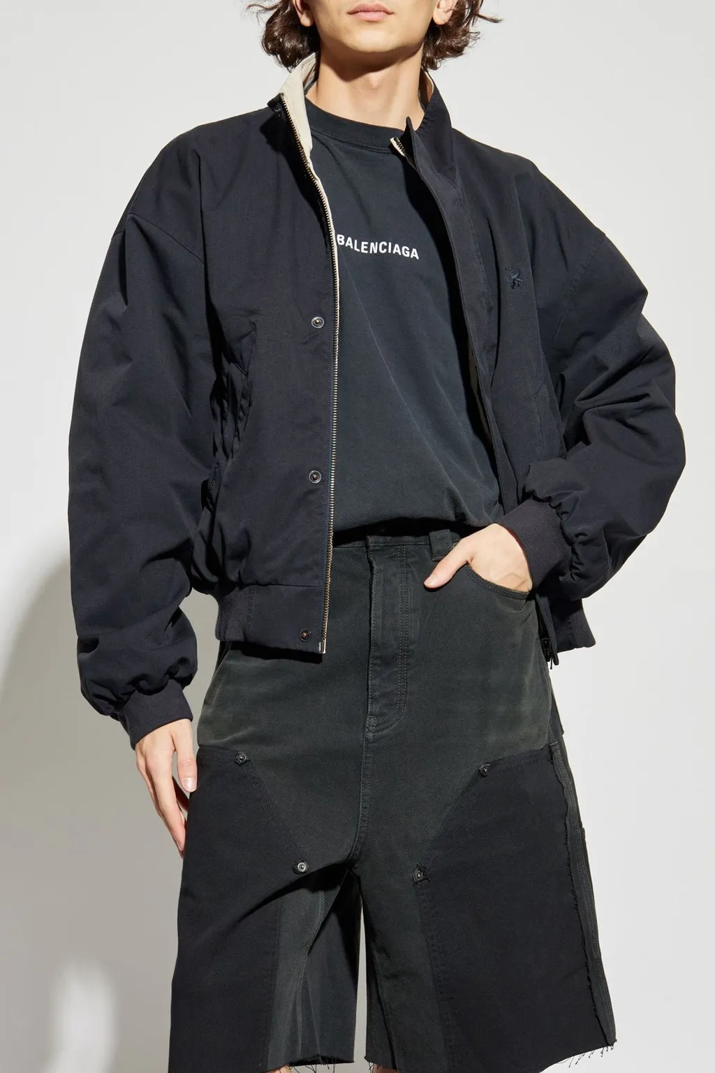 High-Neck Reversible Jacket