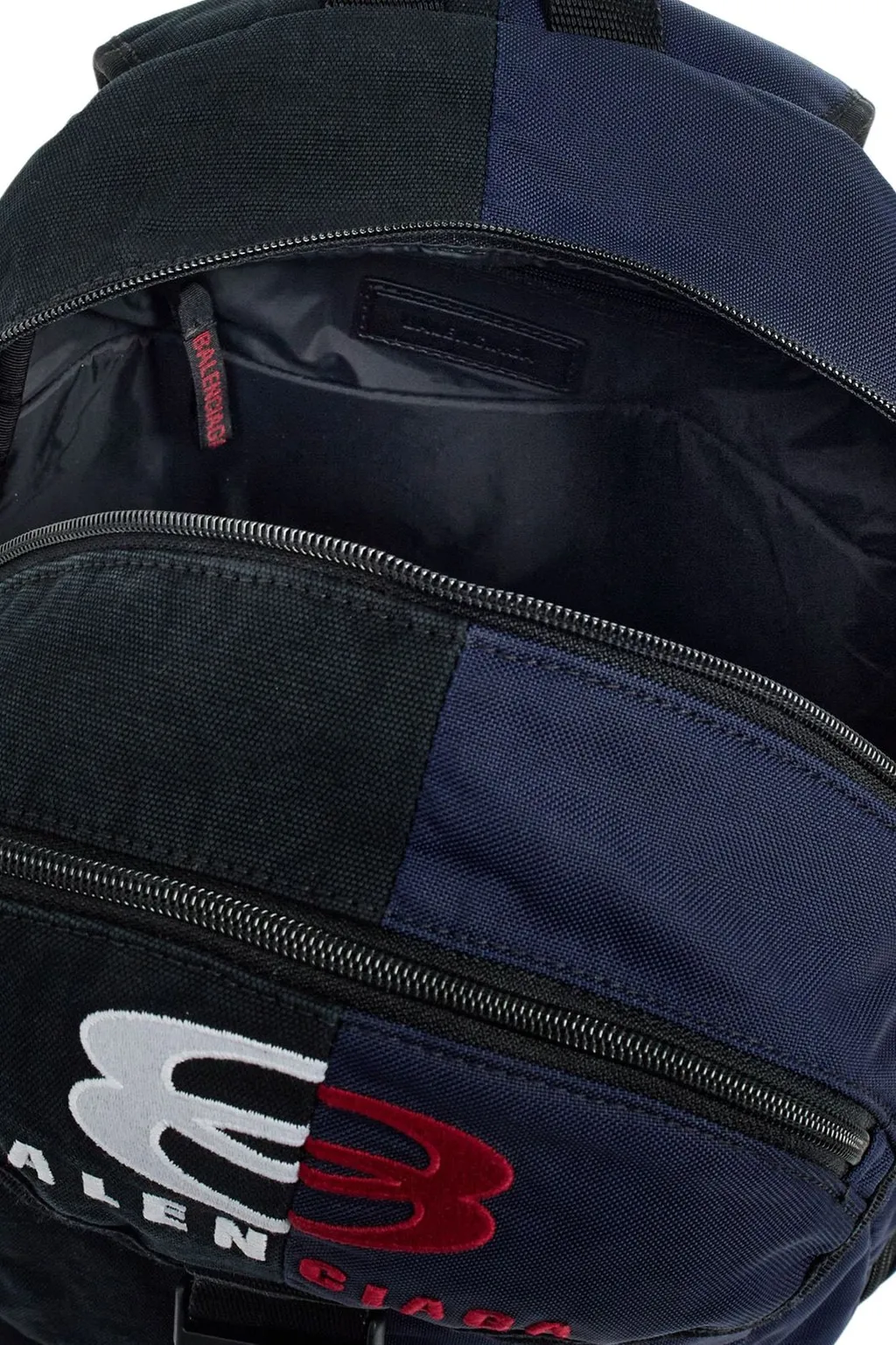 Logo Embroidered Buckled Backpack