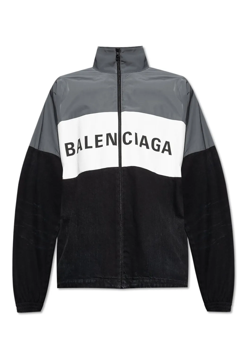 Logo Printed Zipped Jacket