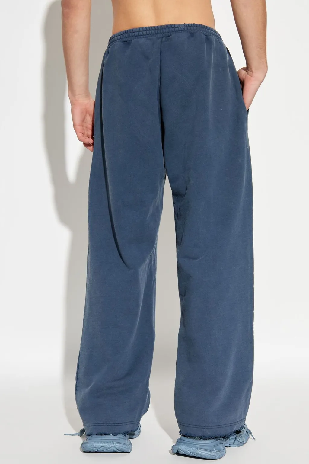 Luxury Script Wide-Leg Sweatpants
