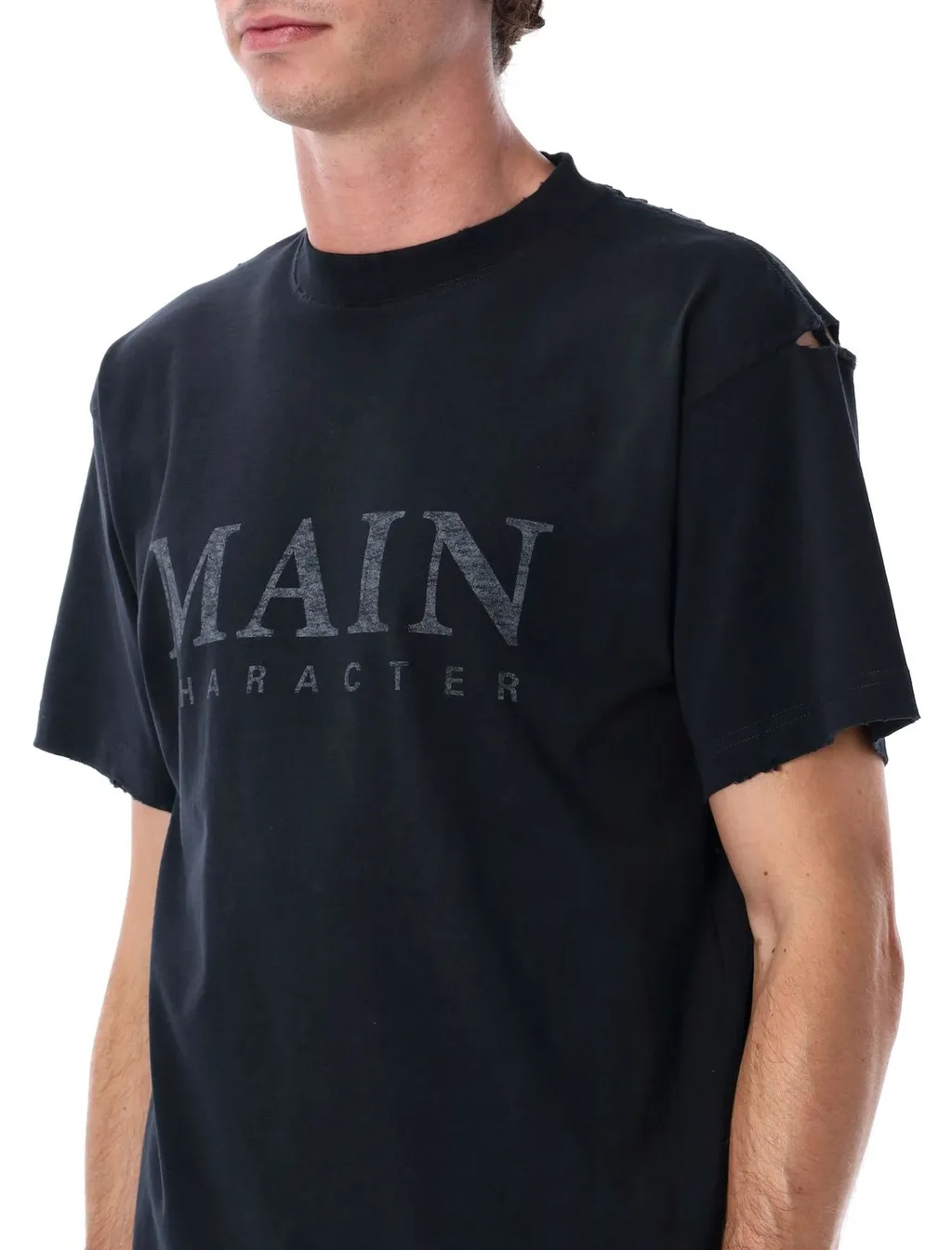 Distressed Crewneck T-Shirt