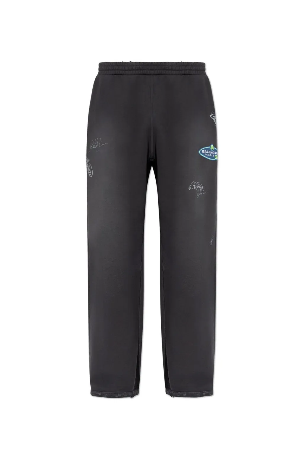 Logo Patch Baggy Sweatpants