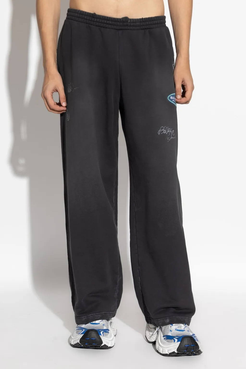 Logo Patch Baggy Sweatpants