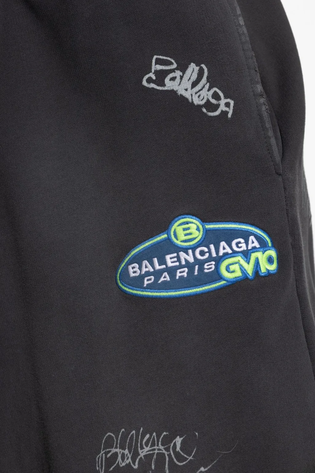 Logo Patch Baggy Sweatpants