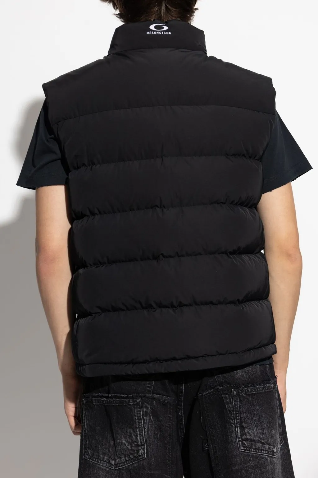 Logo Printed Down Vest