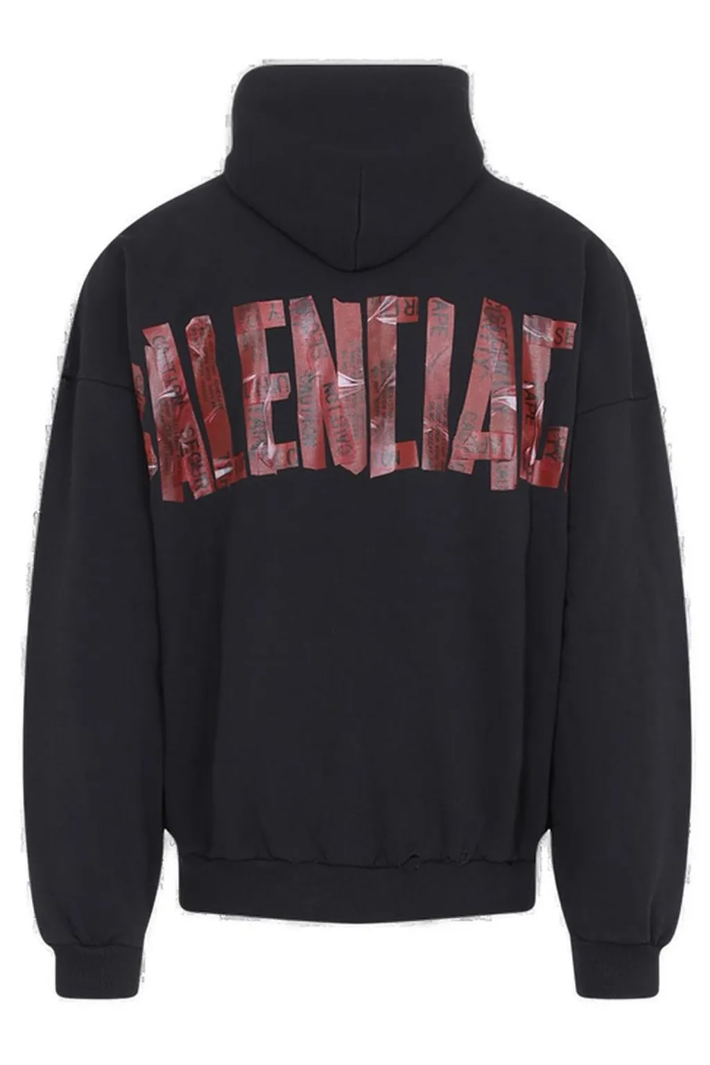 Security Tape Logo Large Zip-Up Hoodie