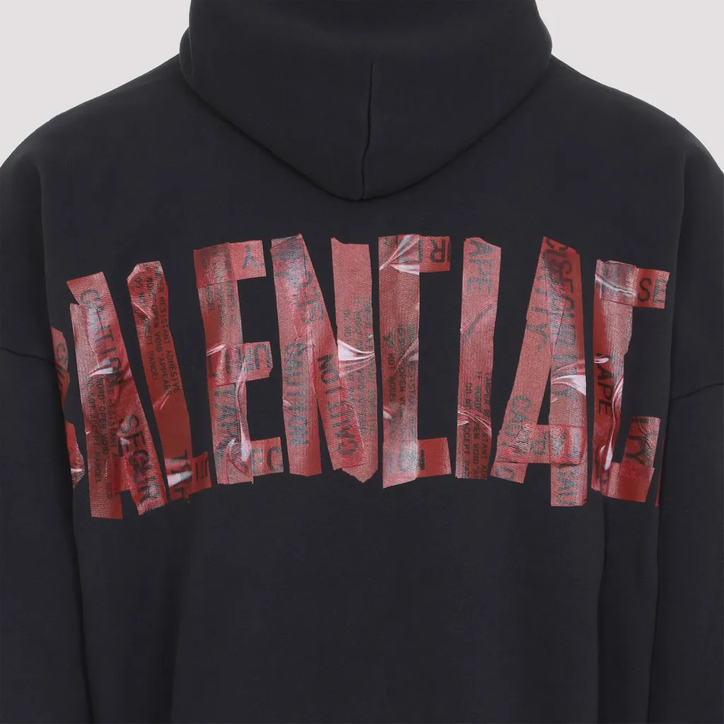 Security Tape Logo Large Zip-Up Hoodie