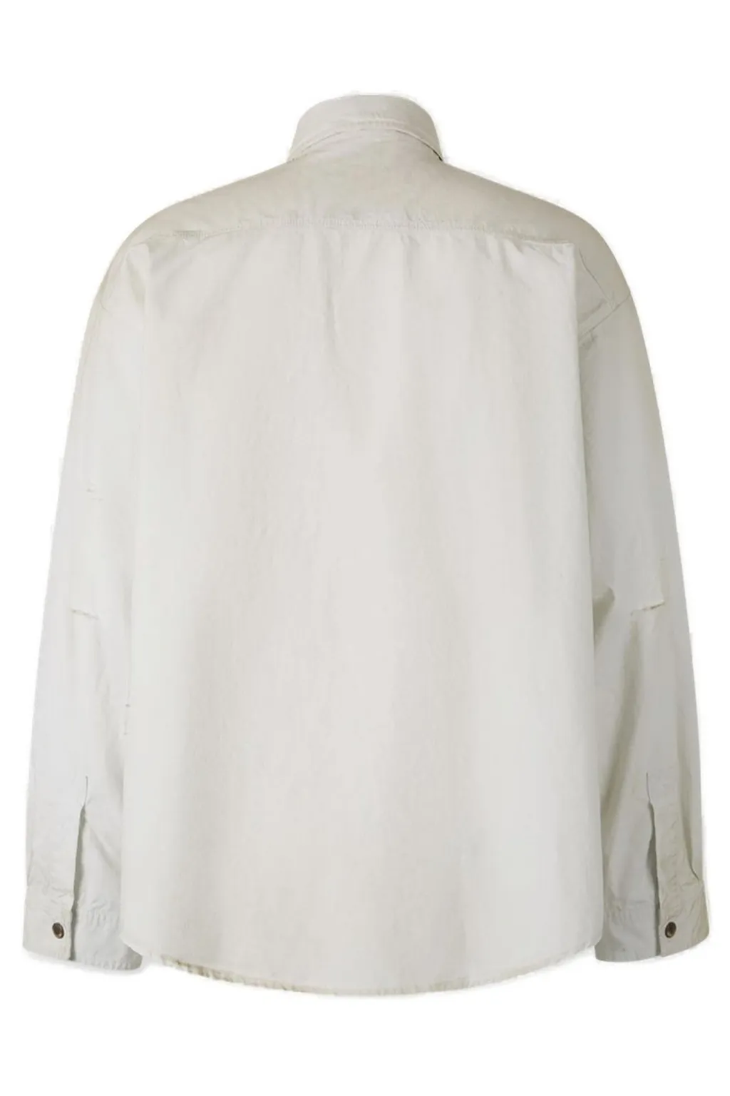 Dirty-Effect Workwear Overshirt