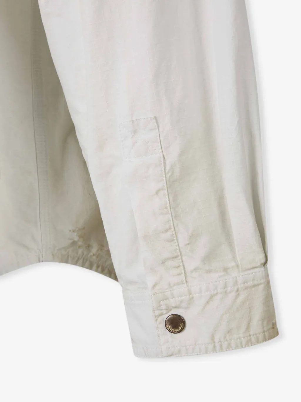 Dirty-Effect Workwear Overshirt