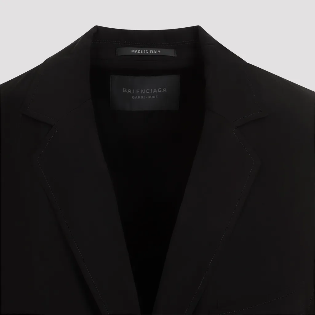 Single-Breasted Tailored Jacket