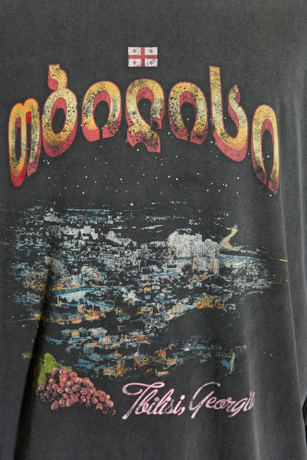 Tbilisi Long-Sleeved Large Fit T-Shirt