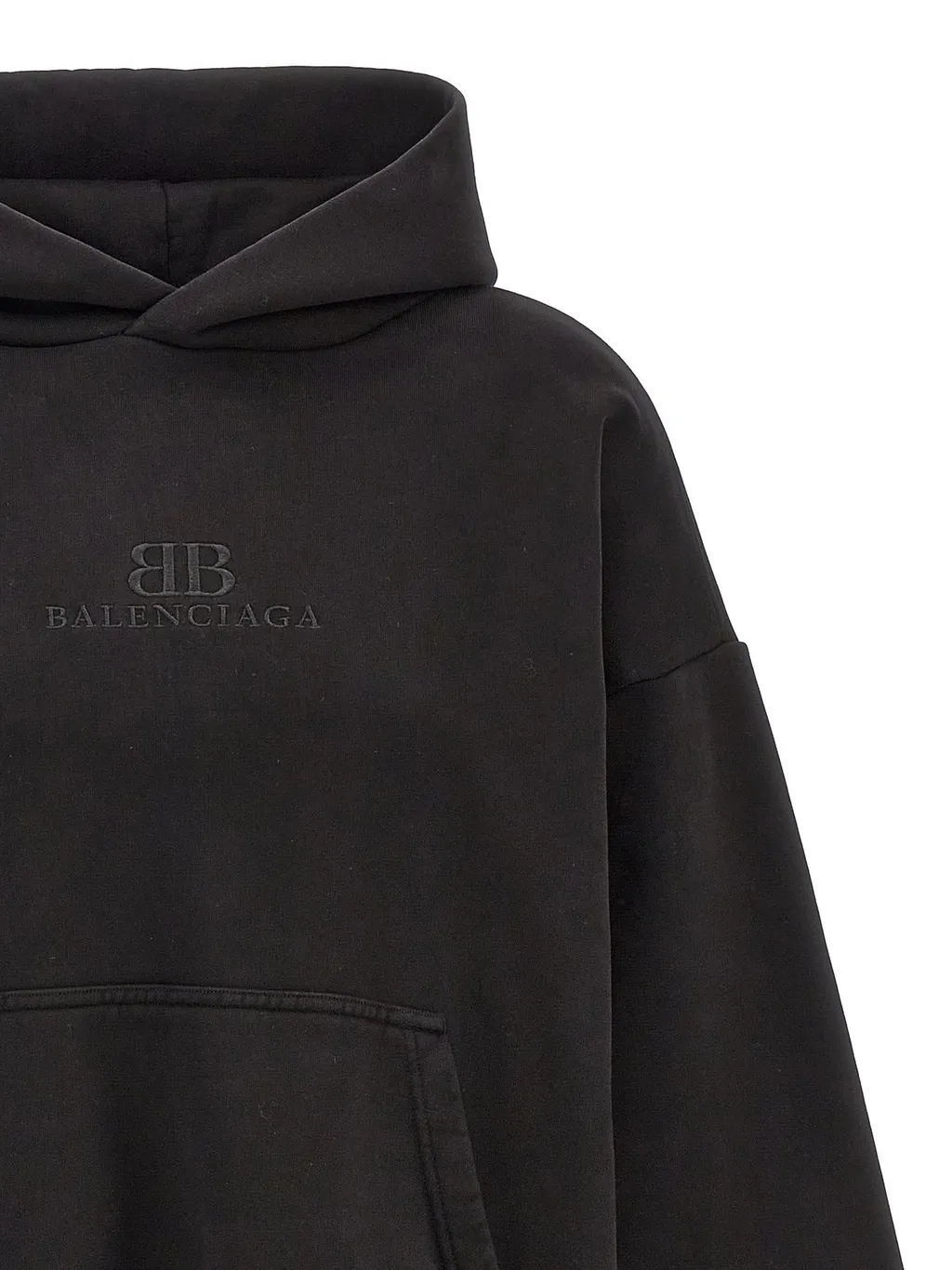 Bb Logo Embossed Hoodie