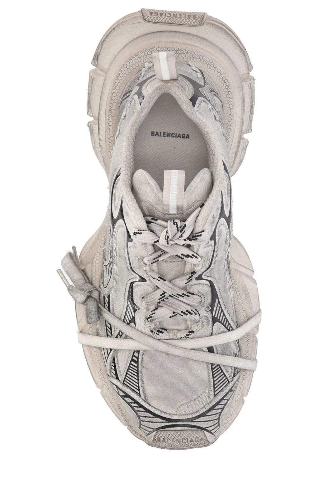 3Xl Worn-Out Effect Sneakers
