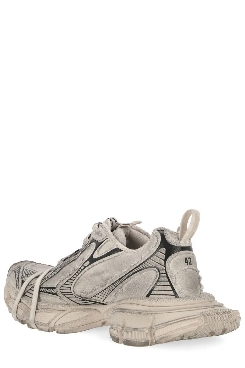 3Xl Worn-Out Effect Sneakers