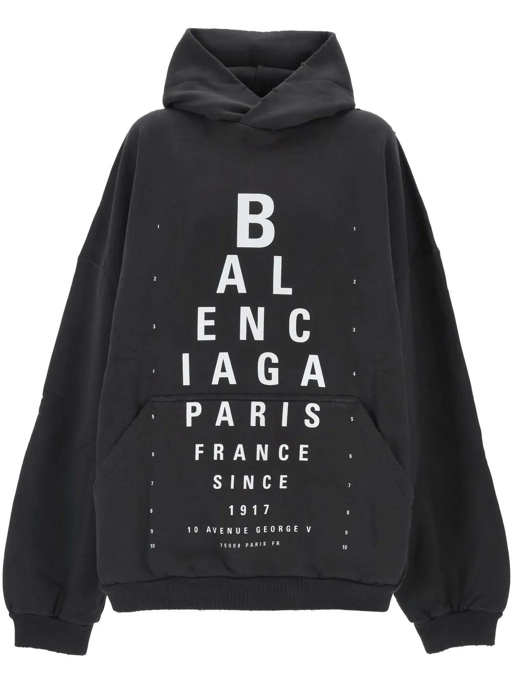Optical Logo Printed Hoodie