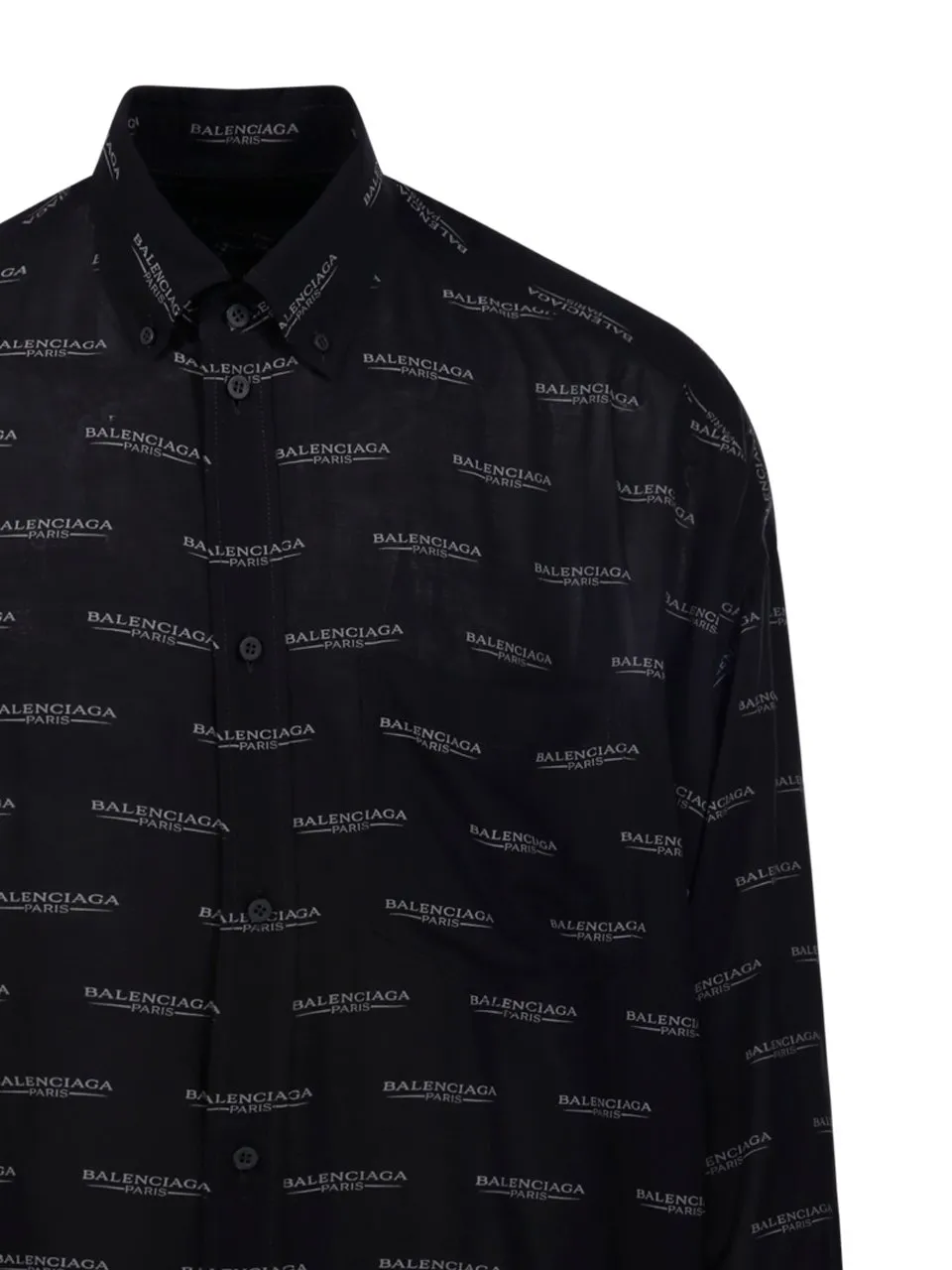 All-Over Logo Long-Sleeve Shirt