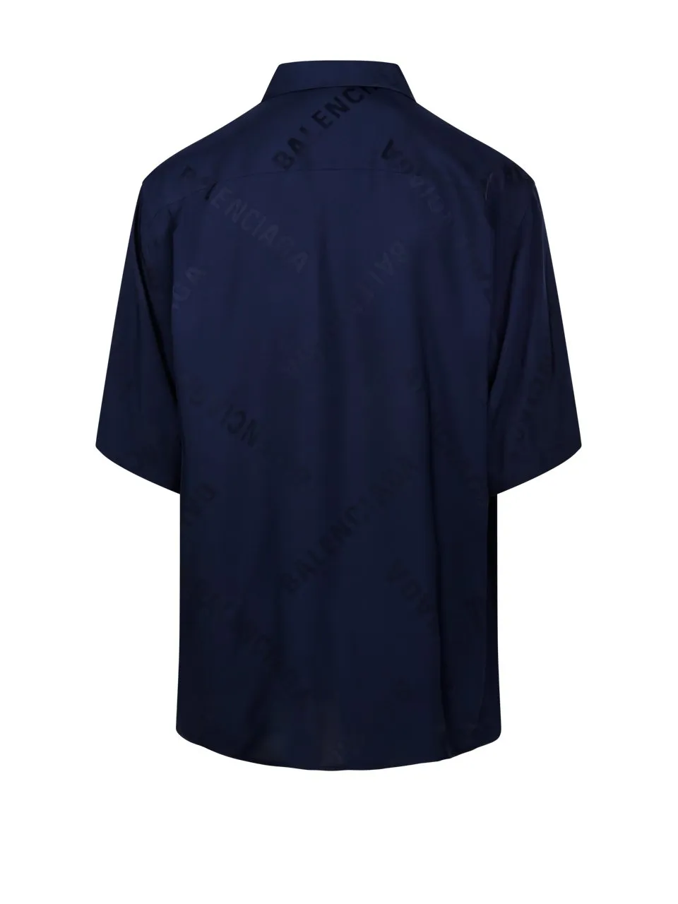 Fluid Jacquard Short-Sleeve Shirt
