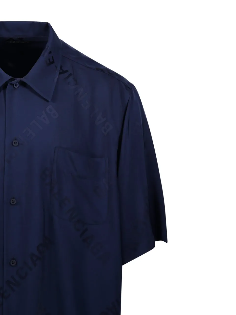 Fluid Jacquard Short-Sleeve Shirt