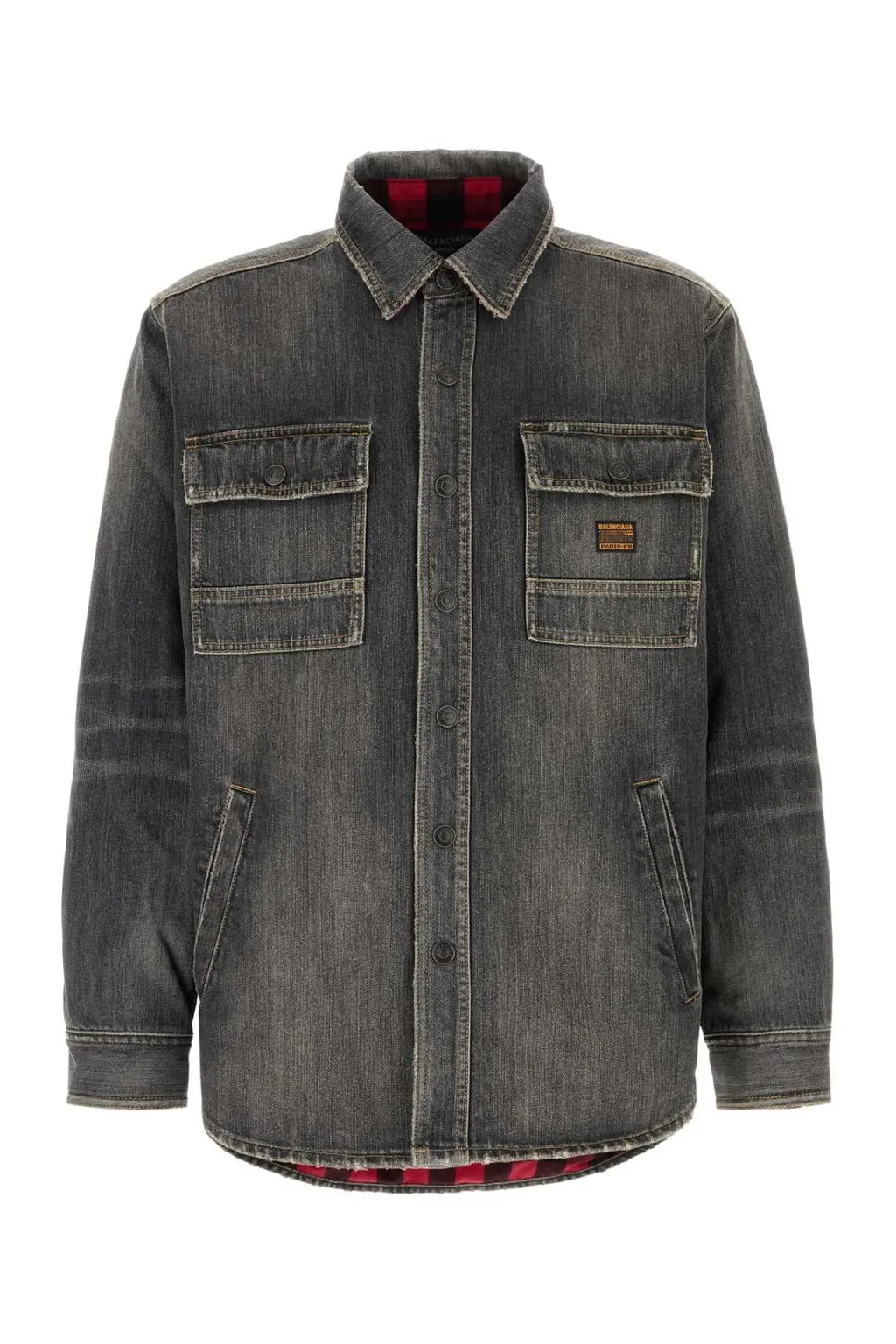Collared Denim Shirt