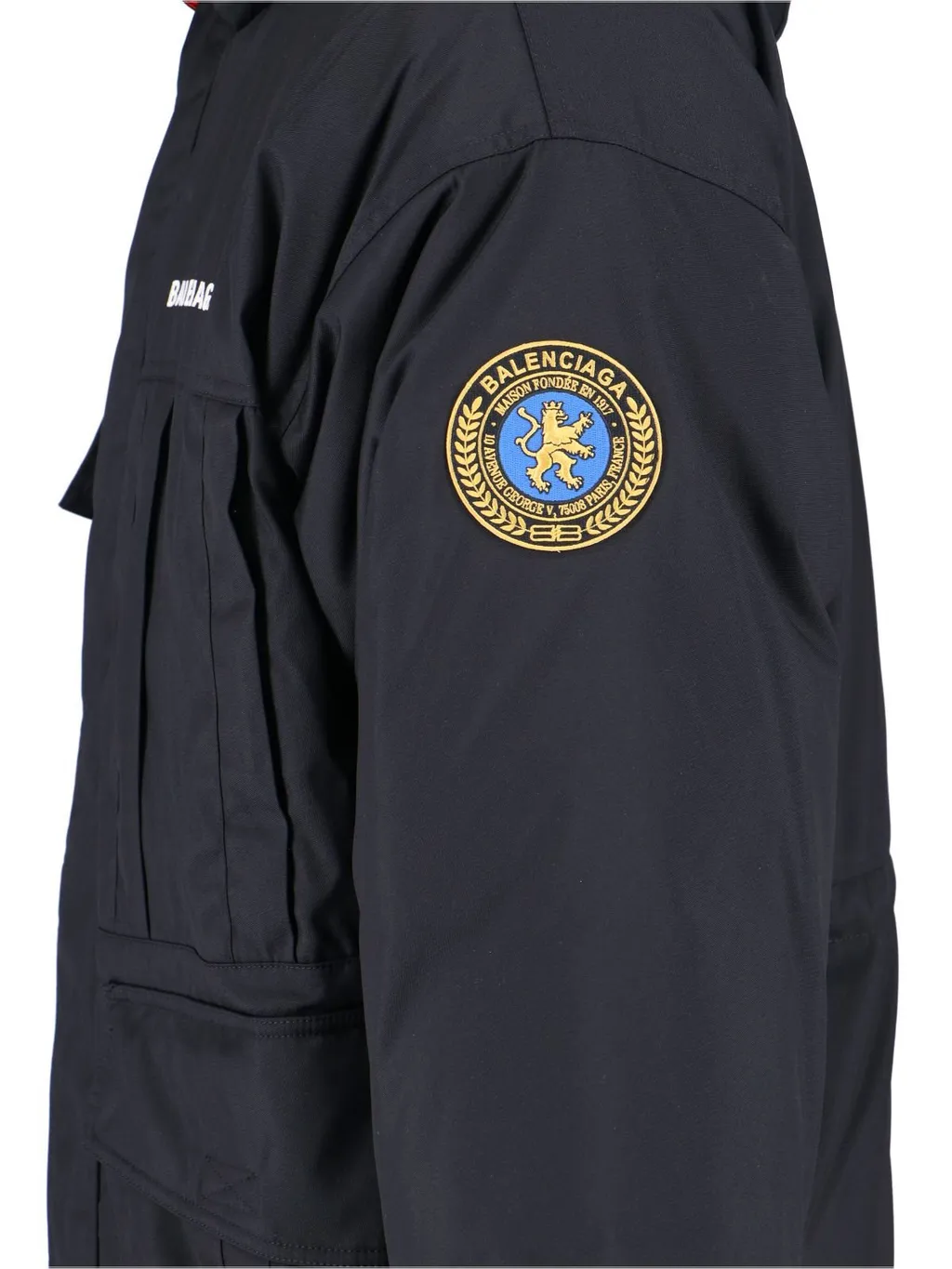 Logo Patch Reversible Hooded Jacket