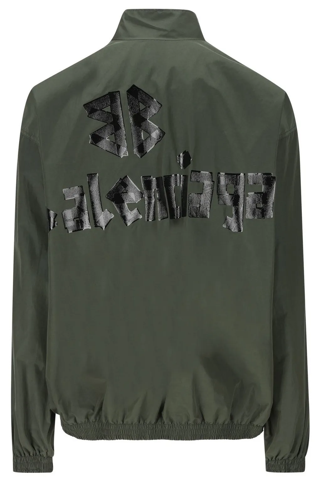 Tape Logo High-Neck Jacket